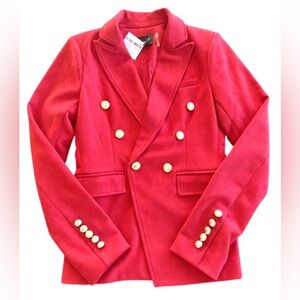 NWT Red Suede Blazer